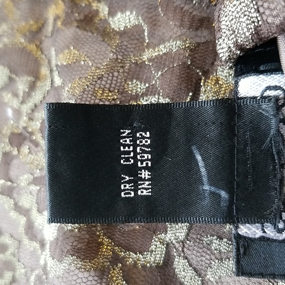 Papell Studio metallic lace skirt size M NWT - Picture 8 of 8